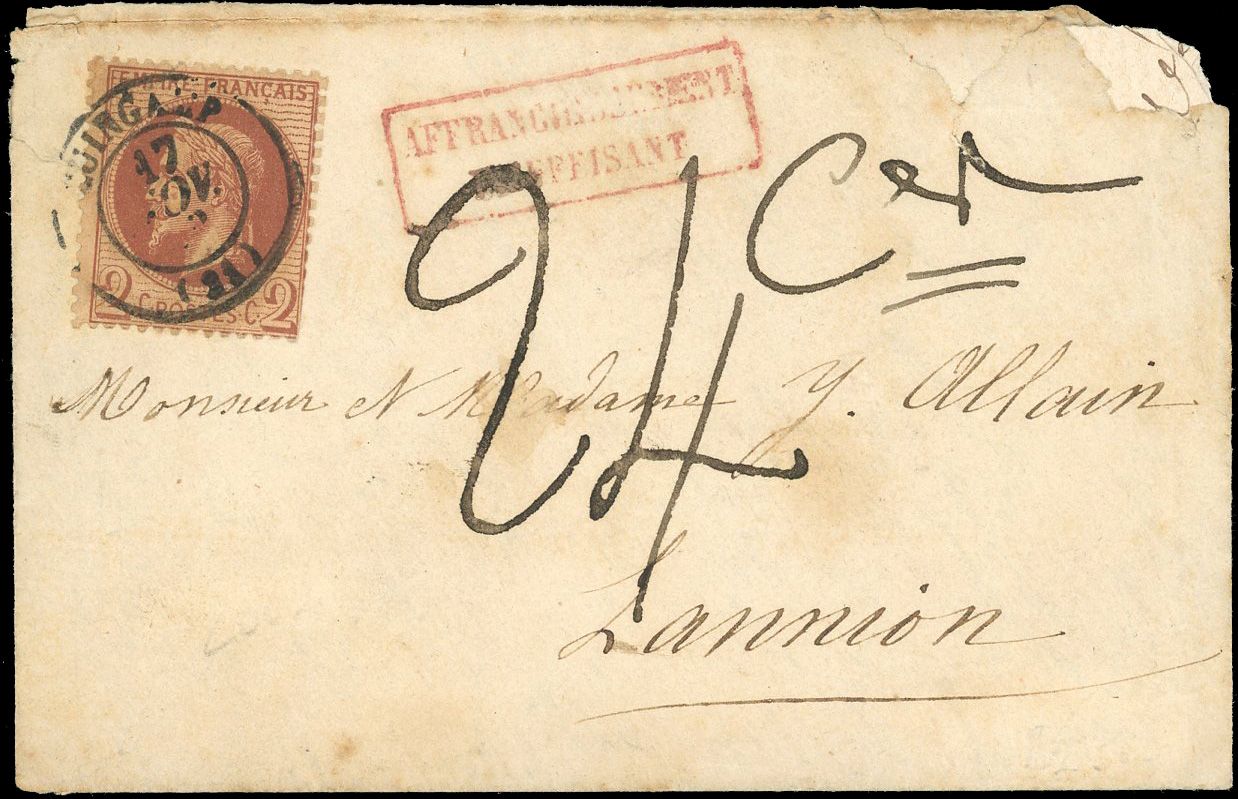 Yvert et Tellier Empire Lauré 1863 1870 N°26A Individuel Oblitéré
