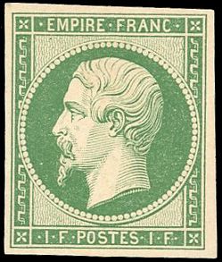 Yvert et Tellier Empire non dentelé 1853 1860 N°18 Individuel Neuf sans gomme