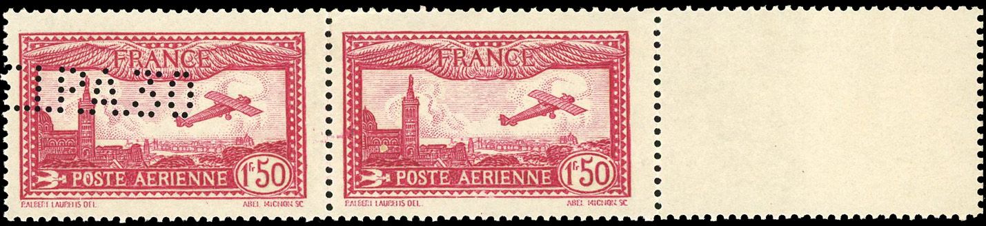 Yvert et Tellier Poste aérienne N°6d Paire Neuf avec gomme intacte