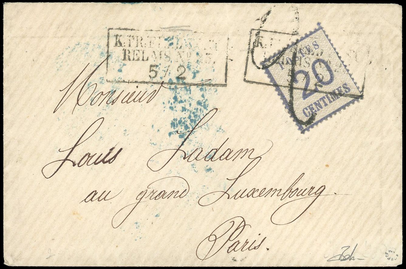 Yvert et Tellier Alsace Lorraine Felposts N°6 Individuel Oblitéré