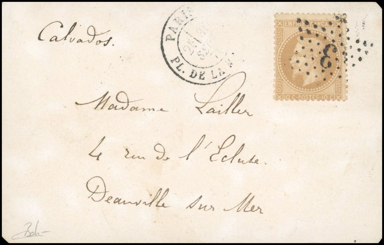 Yvert et Tellier Ballons Montés 1870 N°28B Individuel Oblitéré