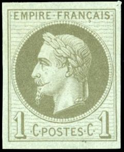 Yvert et Tellier Empire Lauré 1863 1870 N°25c Individuel Neuf avec gomme