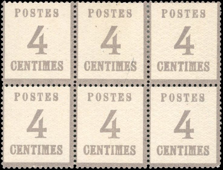 Yvert et Tellier Alsace Lorraine Timbres détachés N°3 Multiple Neuf avec gomme