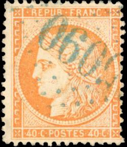 Yvert et Tellier Siège de Paris 1870 1871 N°38 Individuel Oblitéré