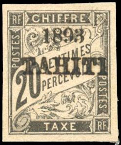 Yvert et Tellier TAHITI N°21 Individuel Neuf avec gomme