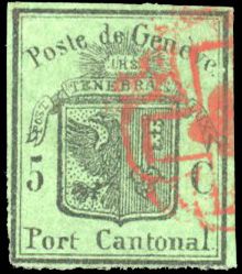 Zumstein SUISSE N°7 Individuel Oblitéré