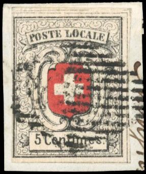 Zumstein SUISSE N°11 Individuel Oblitéré