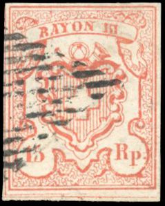 Zumstein SUISSE N°18 Individuel Oblitéré