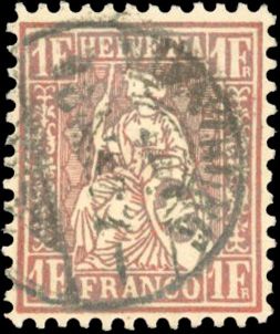 Zumstein SUISSE N°36a Individuel Oblitéré