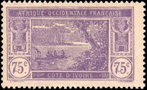 Yvert et Tellier COTE D'IVOIRE N°59a Individuel Neuf avec gomme