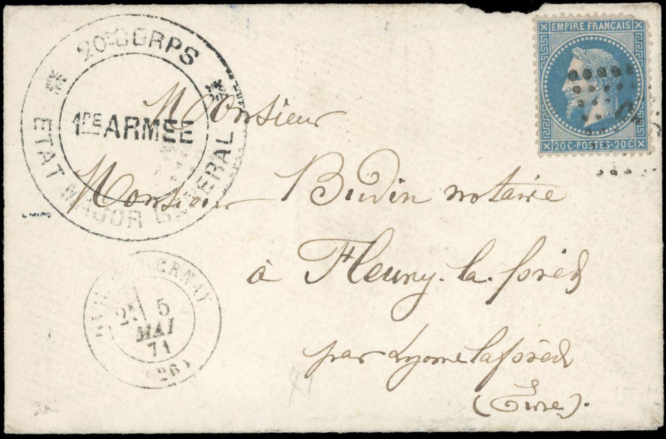 Yvert et Tellier Armée N°29 Individuel Oblitéré