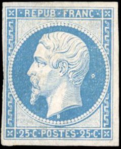 Yvert et Tellier Présidence 1852 N°10 Individuel Neuf avec gomme