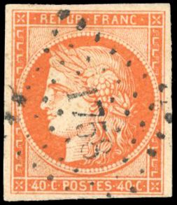 Yvert et Tellier Cérès 1849 1850 N°5 Individuel Oblitéré