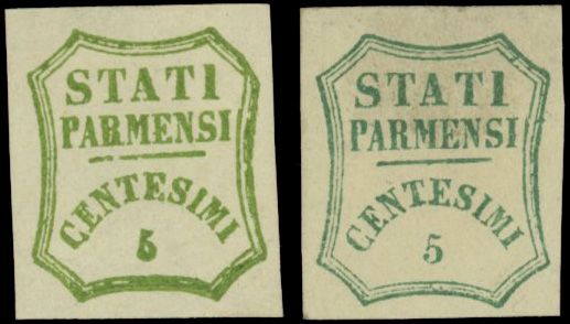 Yvert et Tellier ITALIE PARME N°12+ 12a Individuel Neuf avec gomme