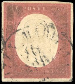 Yvert et Tellier ITALIE SARDAIGNE N°9 Individuel Oblitéré