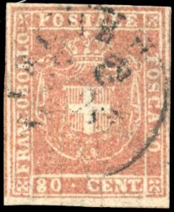 Yvert et Tellier ITALIE TOSCANE N°22 Individuel Oblitéré