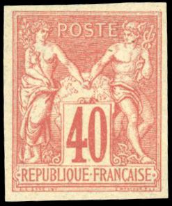 Yvert et Tellier Groupe allégorique 1876 1900 N°70a Individuel Neuf avec gomme