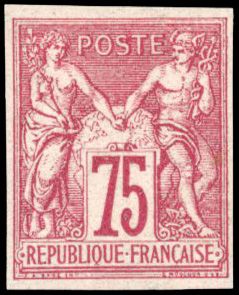 Yvert et Tellier Groupe allégorique 1876 1900 N°71a Individuel Neuf avec gomme