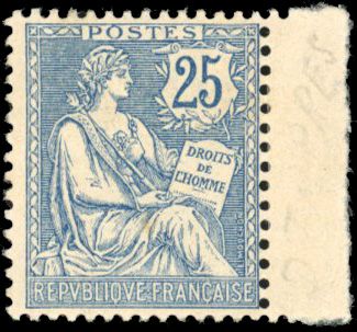 Yvert et Tellier France moderne N°127a Individuel Neuf avec gomme intacte