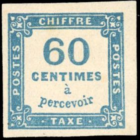 Yvert et Tellier Timbres-Taxe N°9a Individuel Neuf avec gomme