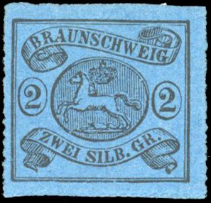 Yvert et Tellier ALLEMAGNE BRUNSWICK N°8 Individuel Neuf avec gomme