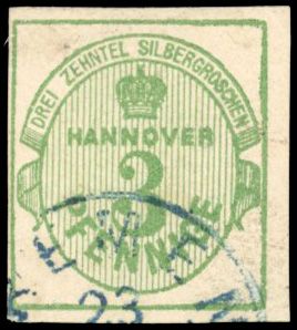 Yvert et Tellier ALLEMAGNE HANOVRE N°15 Individuel Oblitéré