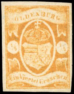Yvert et Tellier ALLEMAGNE OLDENBOURG N°9 Individuel Neuf sans gomme