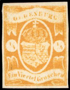 Yvert et Tellier ALLEMAGNE OLDENBOURG N°9 Individuel Neuf sans gomme