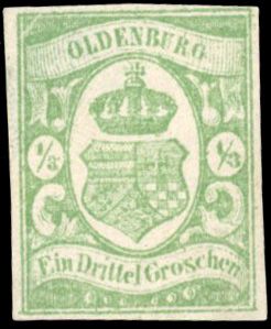 Yvert et Tellier ALLEMAGNE OLDENBOURG N°10 Individuel Neuf sans gomme