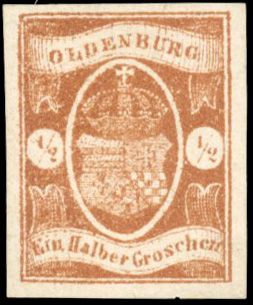 Yvert et Tellier ALLEMAGNE OLDENBOURG N°11 Individuel Neuf sans gomme