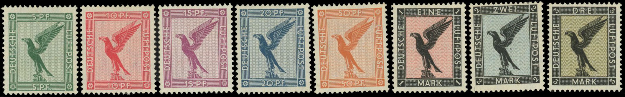 Yvert et Tellier ALLEMAGNE N°27/34 Individuel Neuf avec gomme