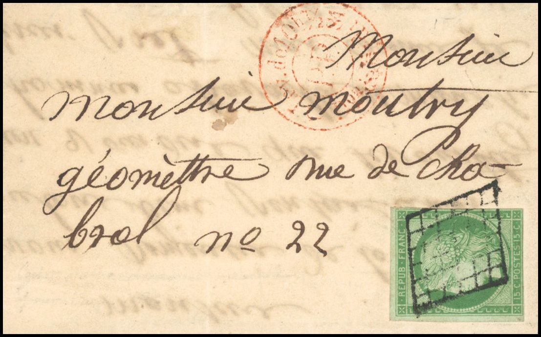 Yvert et Tellier Cérès 1849 1850 N°2 Individuel Oblitéré