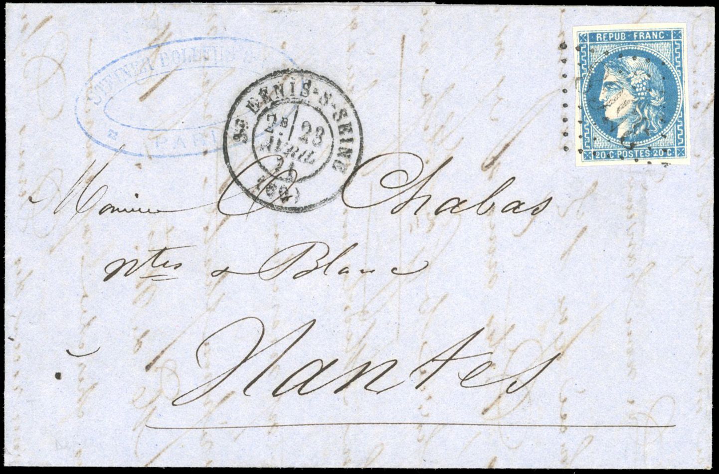 Yvert et Tellier Commune de Paris N°46 Individuel Oblitéré