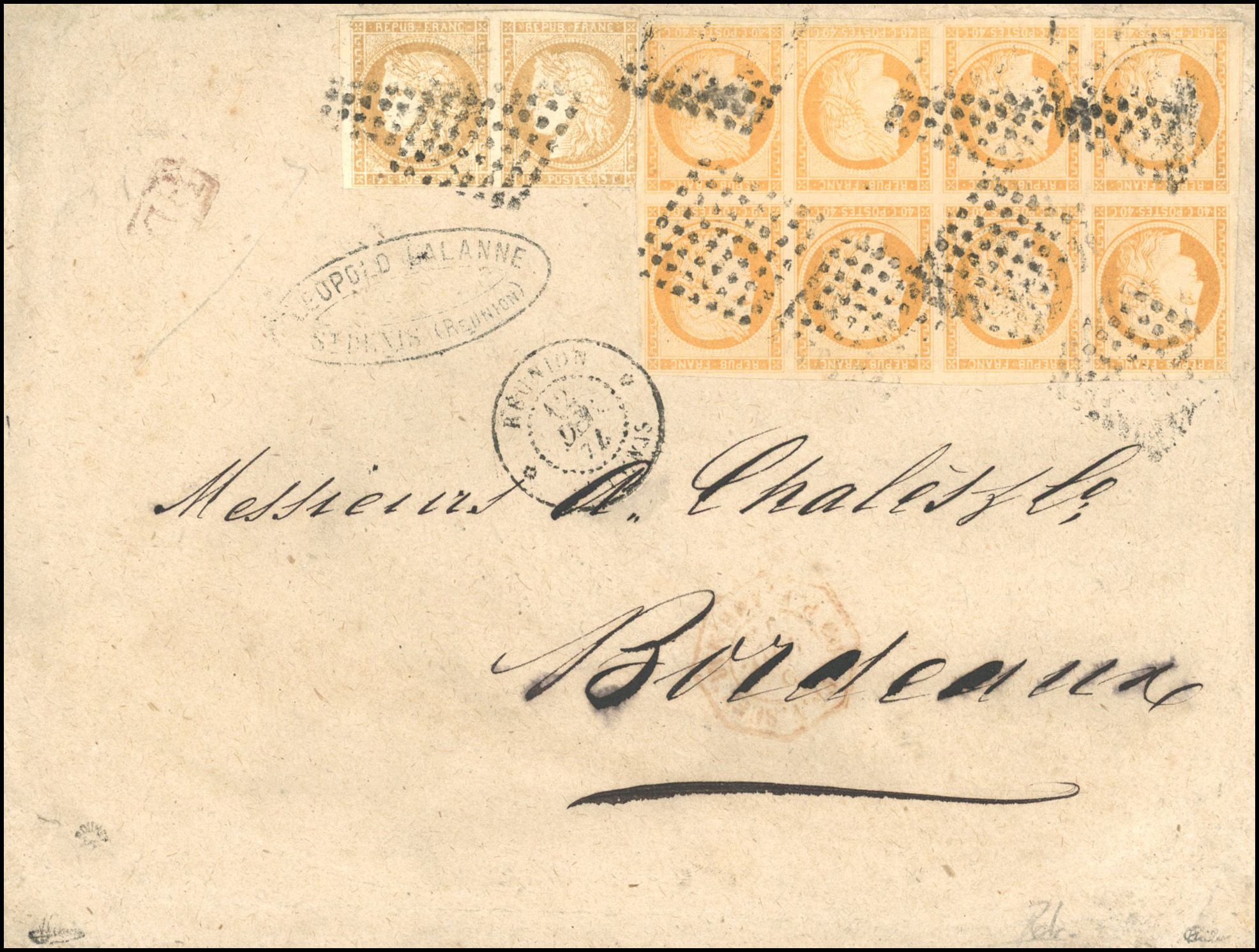 Yvert et Tellier COLONIES GENERALES N°13c Individuel Oblitéré