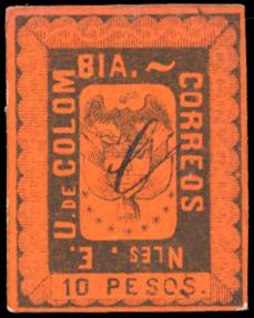 Yvert et Tellier COLOMBIE N°40 Individuel Neuf sans gomme