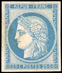 Yvert et Tellier Cérès 1849 1850 N°4d Individuel Neuf avec gomme