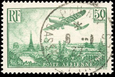 Yvert et Tellier Poste aérienne N°14 Individuel Oblitéré