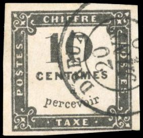 Yvert et Tellier Timbres-Taxe N°1 Individuel Oblitéré