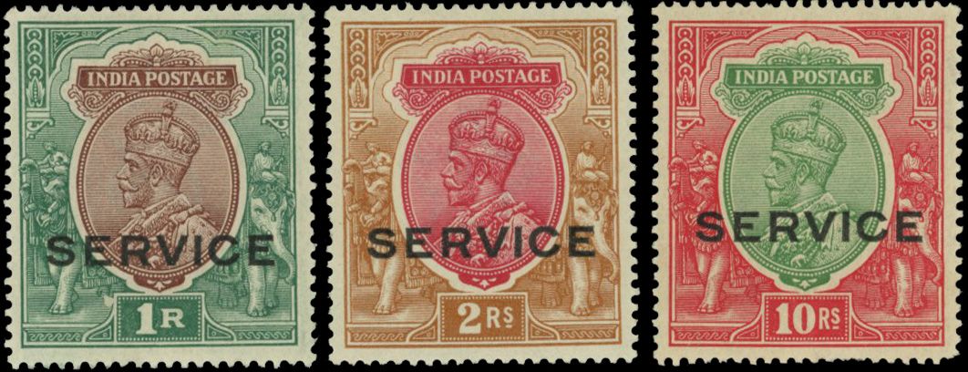 Stanley Gibbons INDIA N°O117 / O120 Individuel Neuf avec gomme