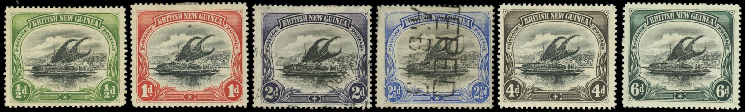 Stanley Gibbons AUSTRALIA - BRITISH NEW GUINEA - PAPUA N°9 / 15 Individuel Neuf avec gomme
