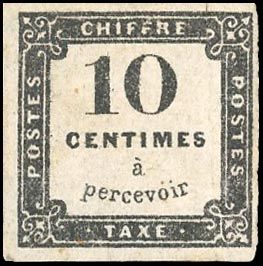 Yvert et Tellier Timbres-Taxe N°1 Individuel Neuf avec gomme