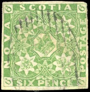 Stanley Gibbons CANADA - NOVIA SCOTIA N°5 Individuel Oblitéré