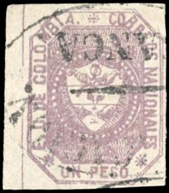 Yvert et Tellier COLOMBIE N°18a Individuel Oblitéré