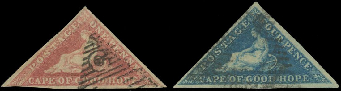 Stanley Gibbons SOUTH AFRICA - CAPE OF GOOD HOPE N°18+ 19 Individuel Oblitéré
