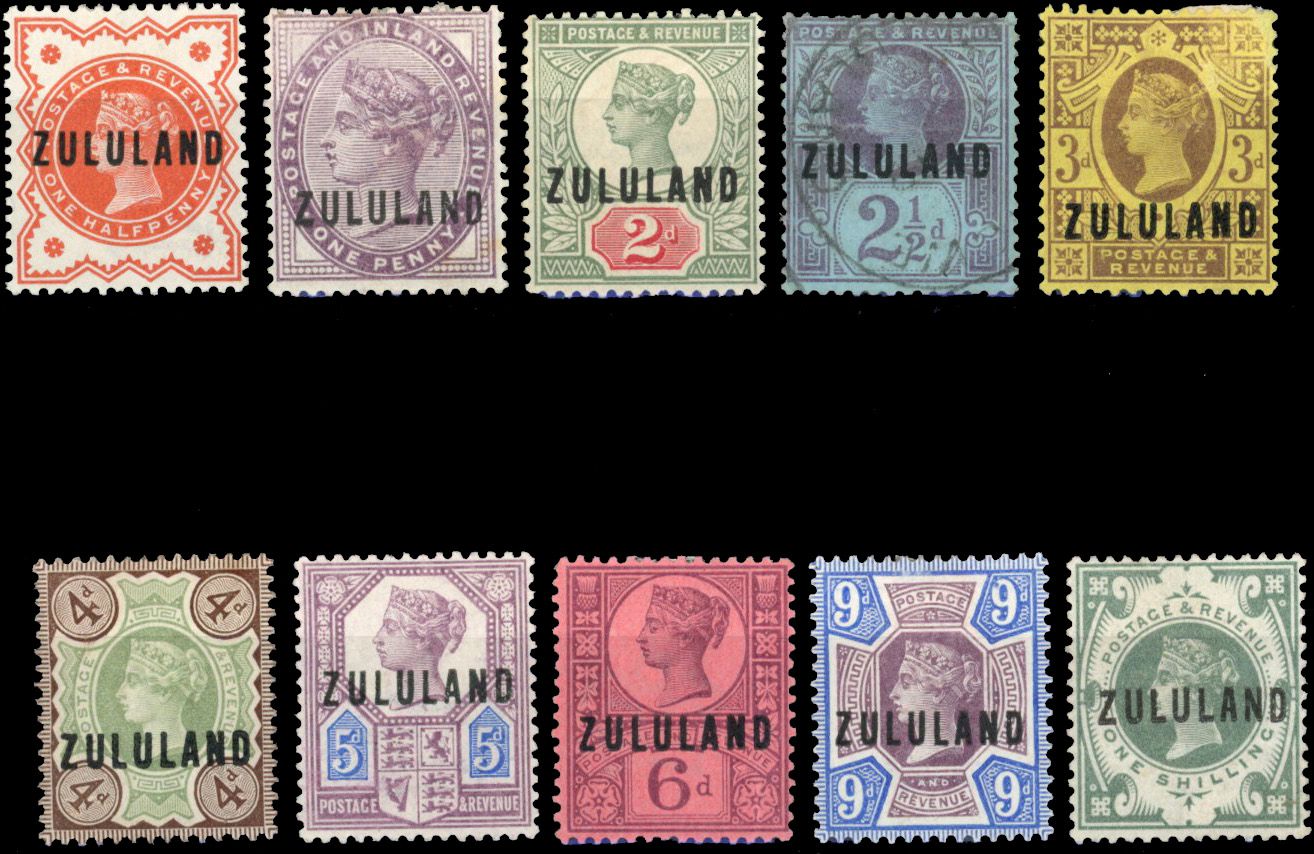 Stanley Gibbons SOUTH AFRICA - ZULULAND N°1 /10 Individuel Neuf avec gomme