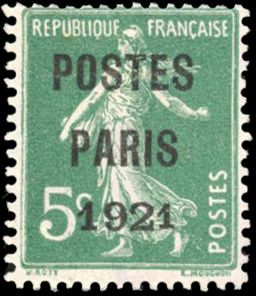 Yvert et Tellier Préoblitérés N°26d Individuel Neuf sans gomme