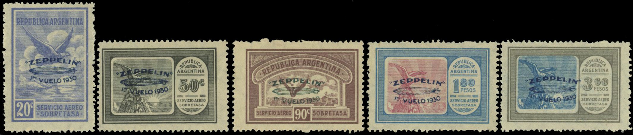 Yvert et Tellier ARGENTINE N°19A / 19F Individuel Neuf avec gomme