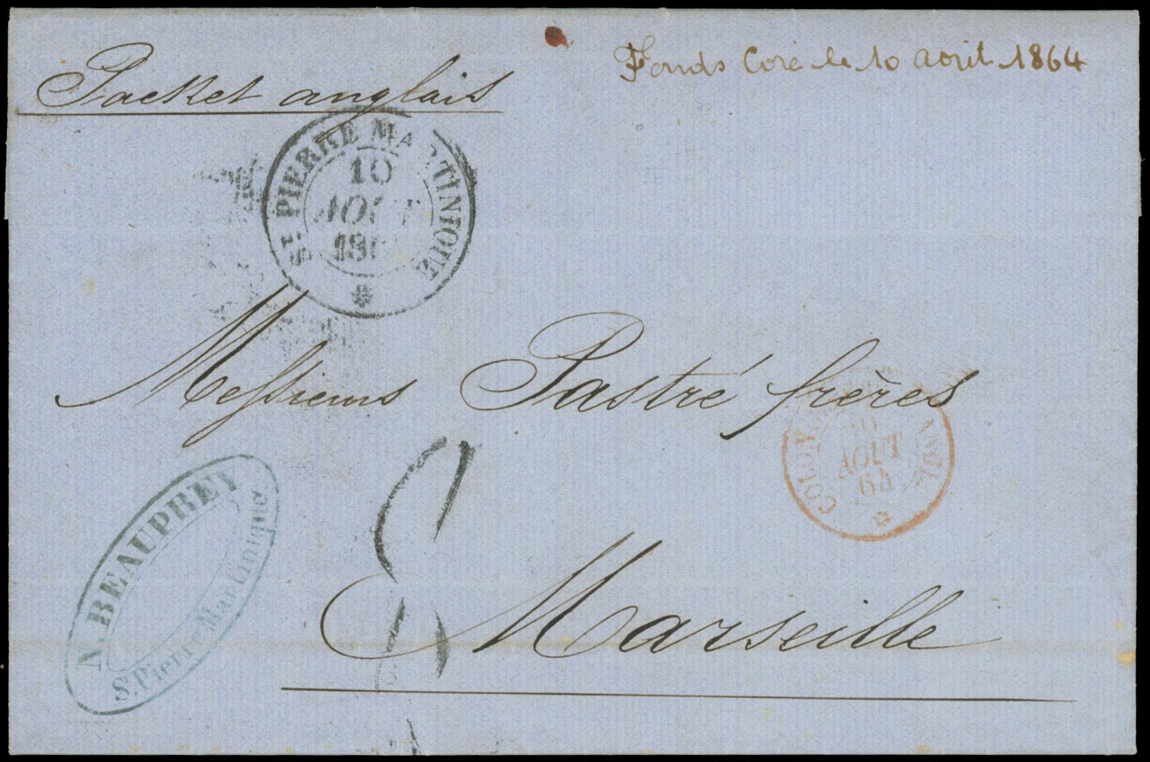 Yvert et Tellier MARTINIQUE N°0 Individuel Oblitéré