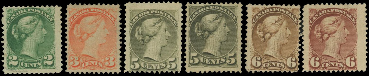 Stanley Gibbons CANADA N°104 / 108 Individuel Neuf sans gomme