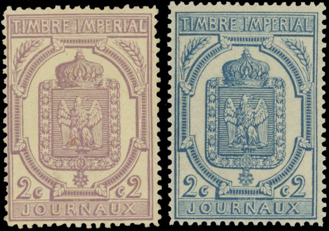 Yvert et Tellier Journaux N°7 + 8 Individuel Neuf avec gomme